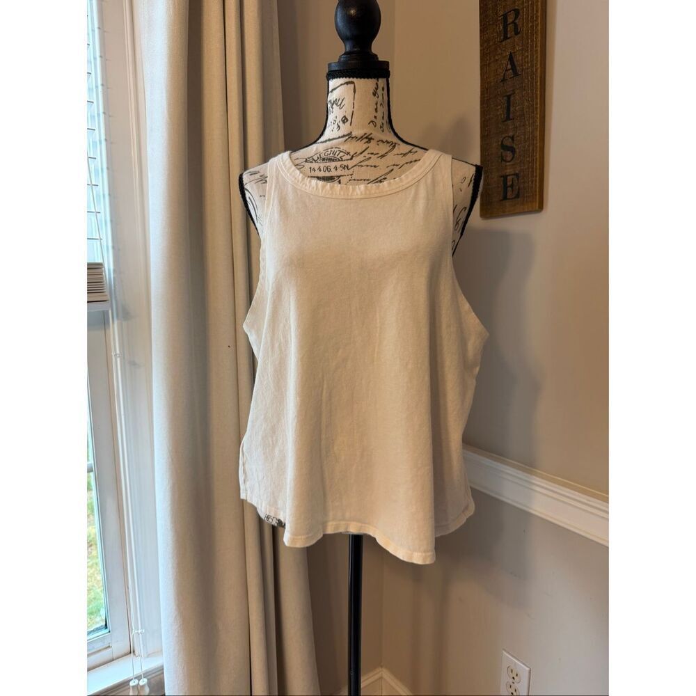 United By Blue Women's Impact Collection Organic Cotton Hemp Tank Top White XL